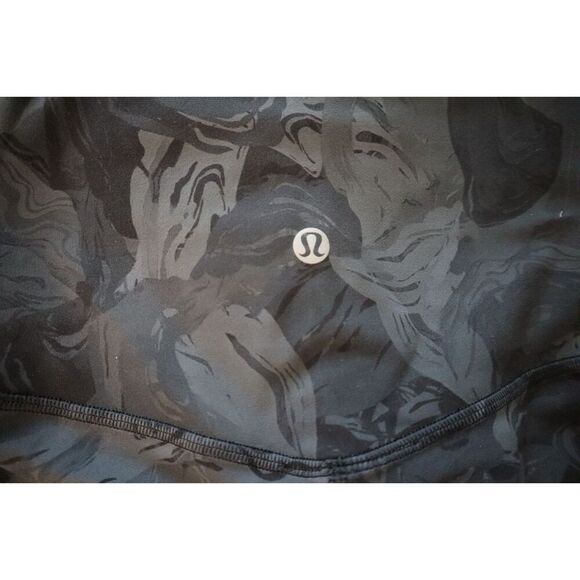 Lululemon W5GNKS Women's Sz 2 Black/Gray Tie Dye Align Pant 28" Tights - Picture 5 of 10